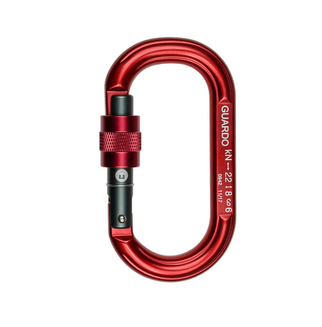 EDELWEISS GUARD OVAL SCREW GATE moschettone ovale
