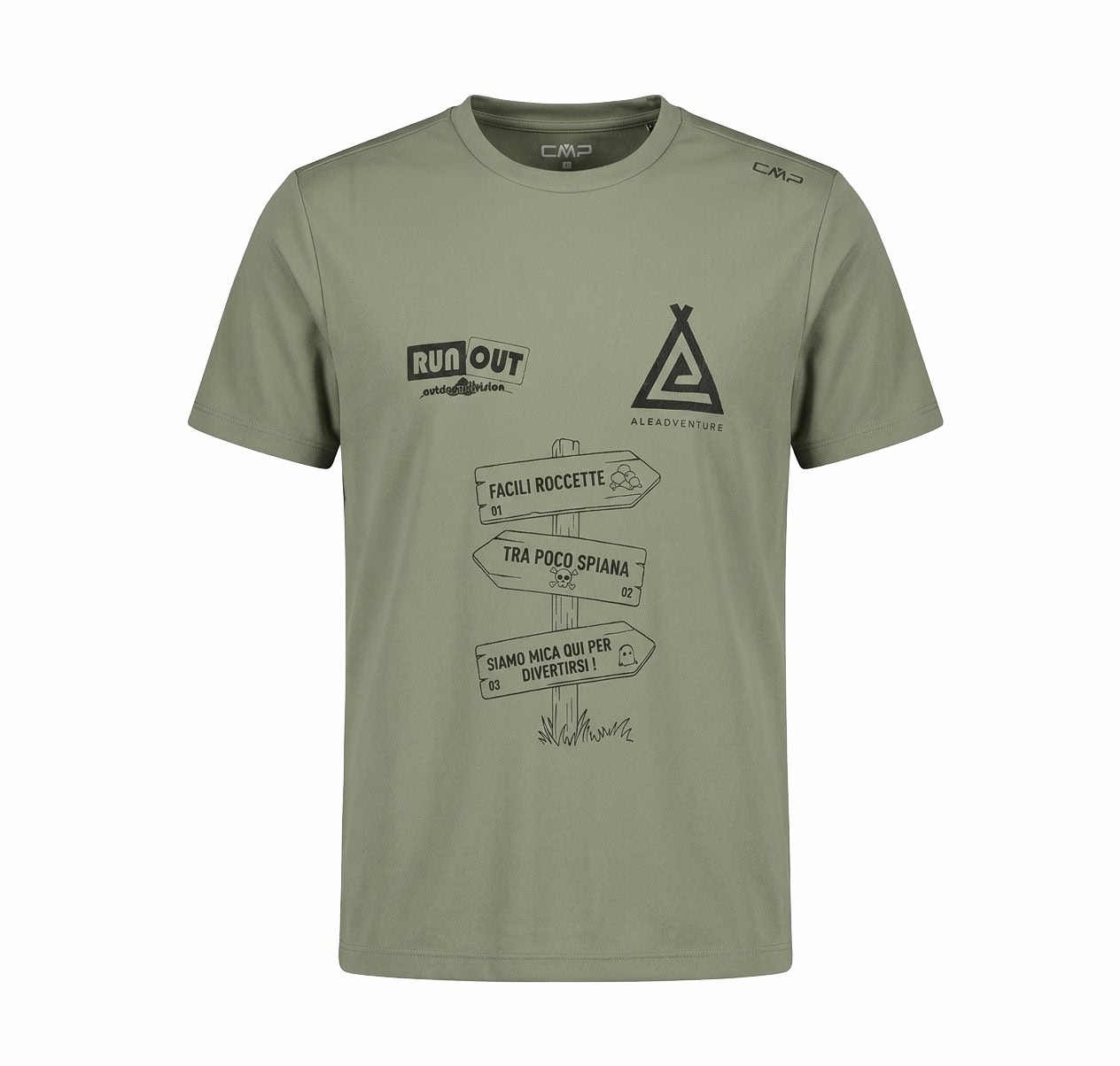 CMP T-SHIRT CON STAMPA maglietta da outdoor